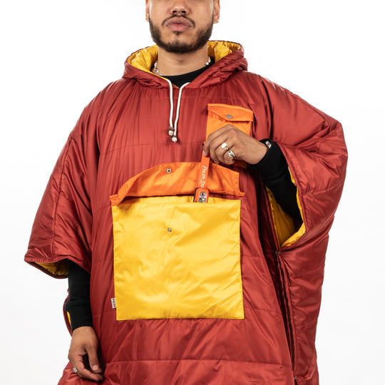 Reversible Poncho - Sunrise Orange Ponchos