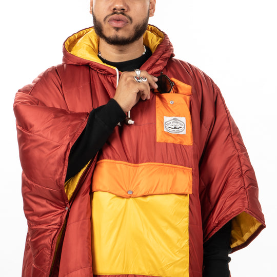 Reversible Poncho - Sunrise Orange Ponchos