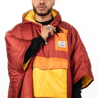 Poncho - Sunrise Orange Poncho   