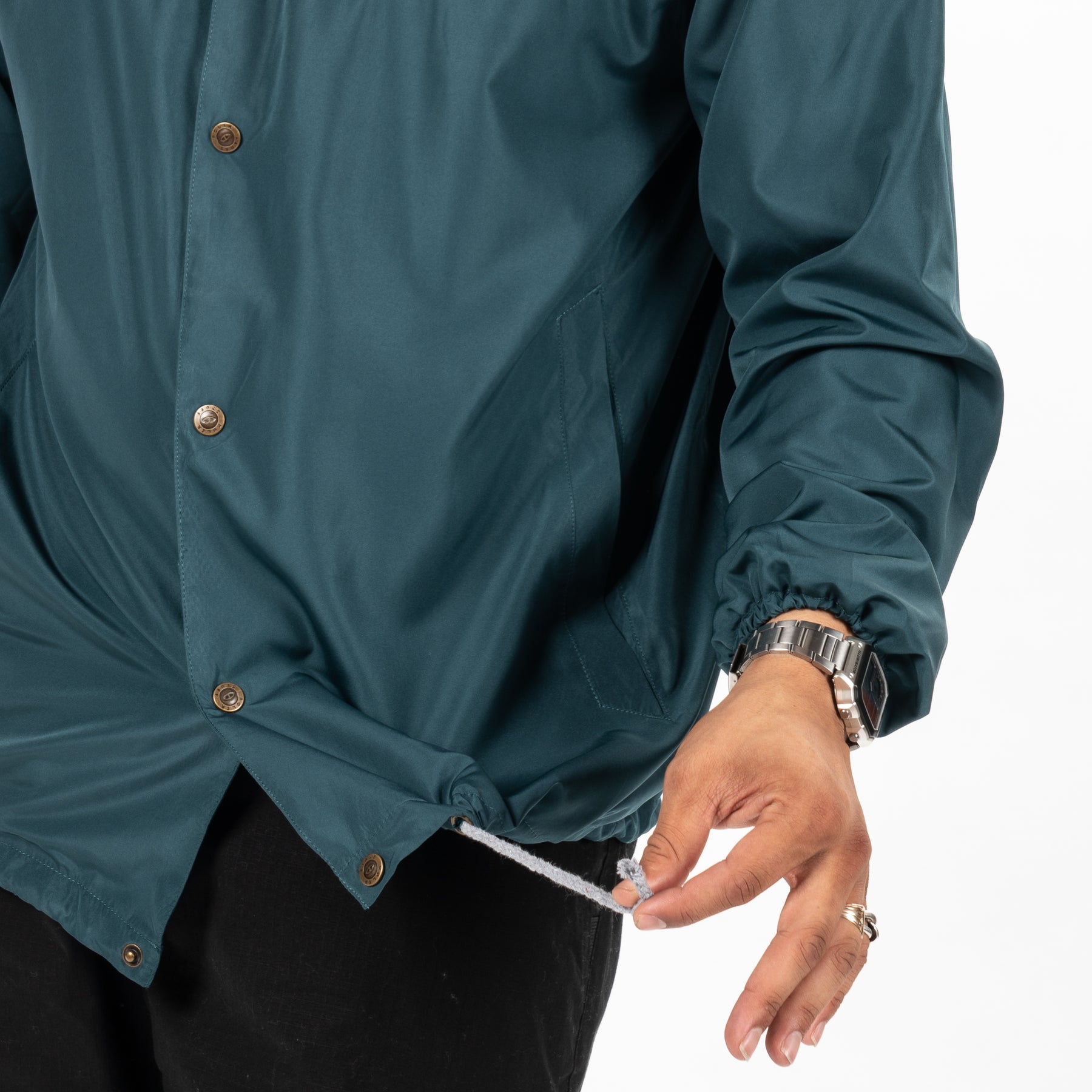 Liftie Coaches Jacket - Black/Dark Ocean | Poler Apparel