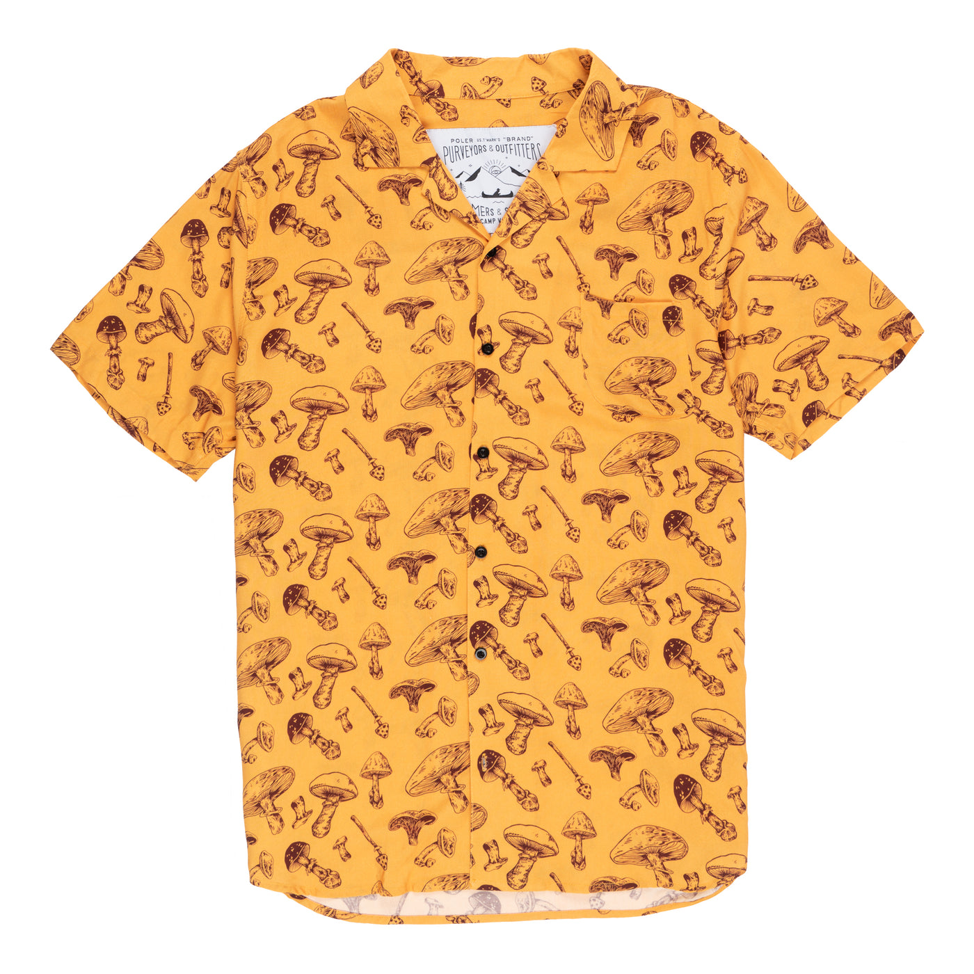 Aloha Shirt product GOOMER BROWN S 