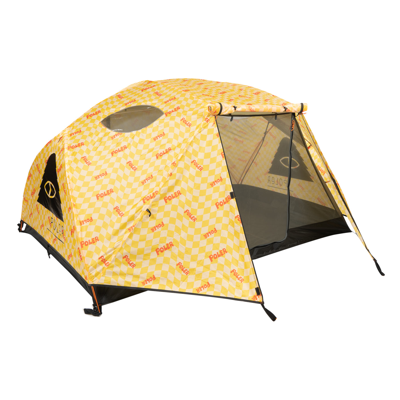 2-Person Tent - Wavy Check Yellow tents WAVY CHECK YELLOW O/S 
