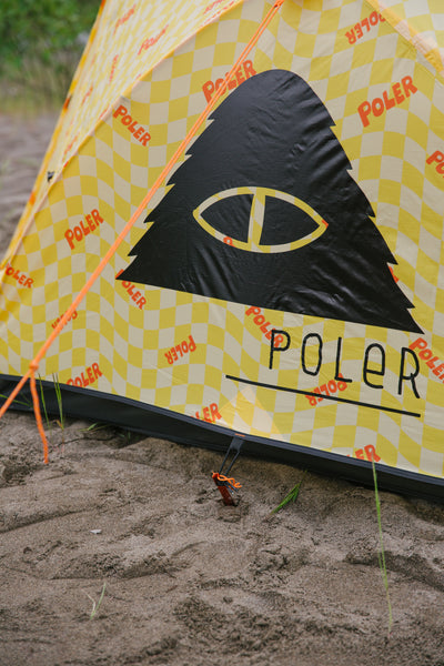 2-Person Tent - Wavy Check Yellow tents   