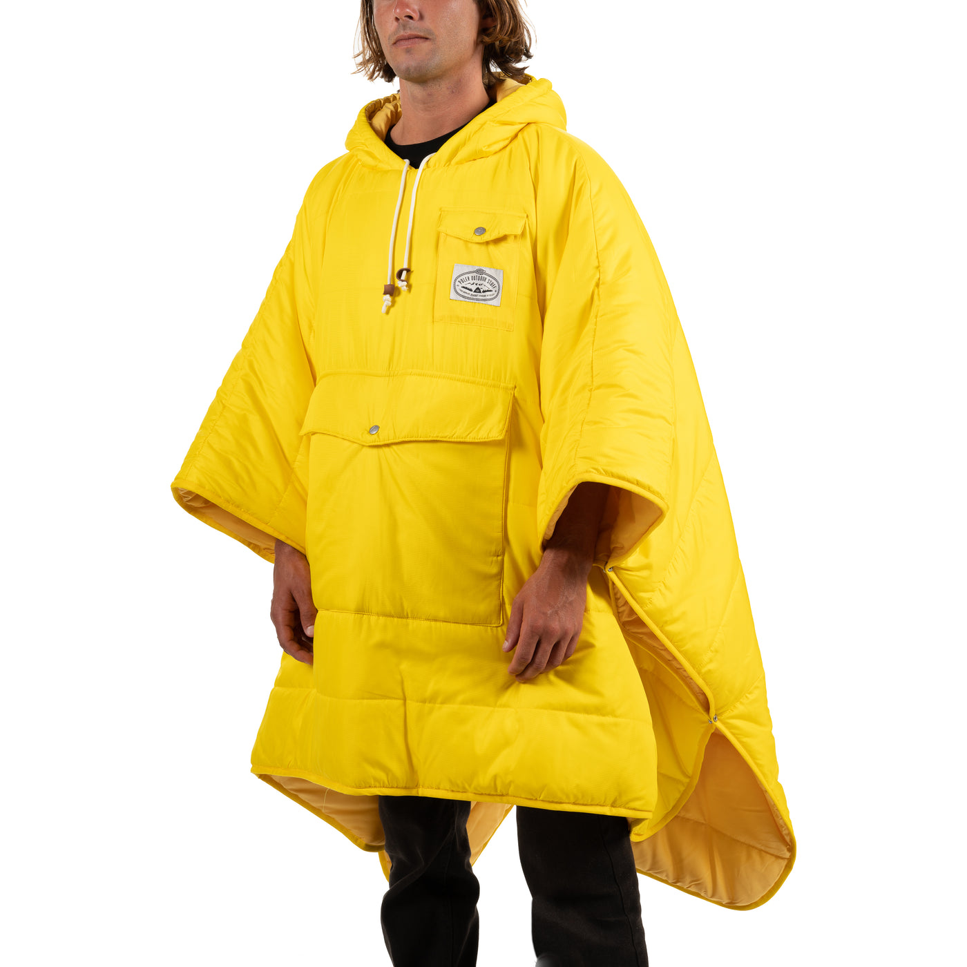 Reversible Poncho - Yellow/Tropicana Poncho   